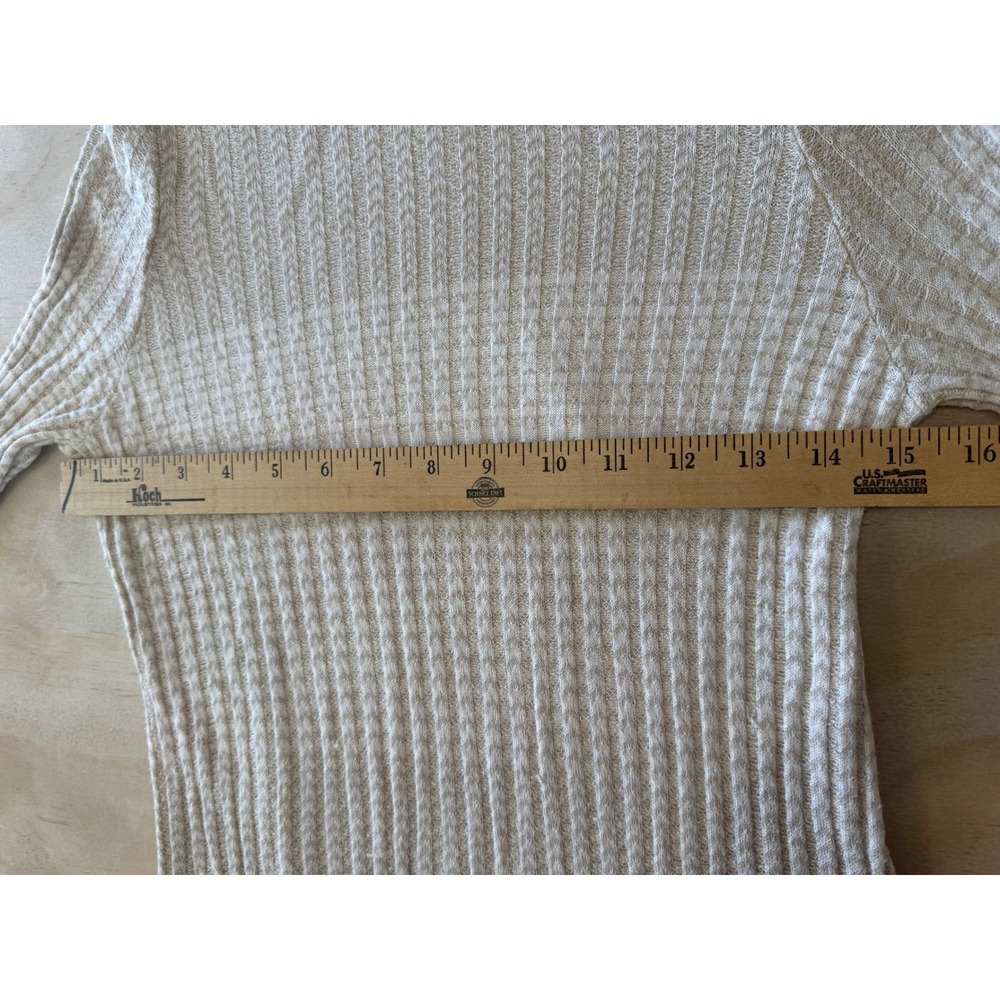 Free People Cream Ribbed Turtleneck Mini Dress XS Soft Girl Cozy Chic coquette - Picture 4 of 8